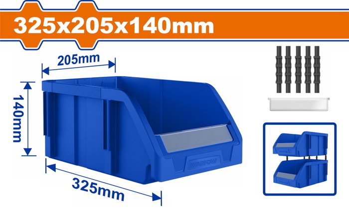 WADFOW ΣΚΑΦΑΚΙ ΑΠΟΘΗΚΕΥΣΗΣ 325Χ205Χ140mm (WTB0303)