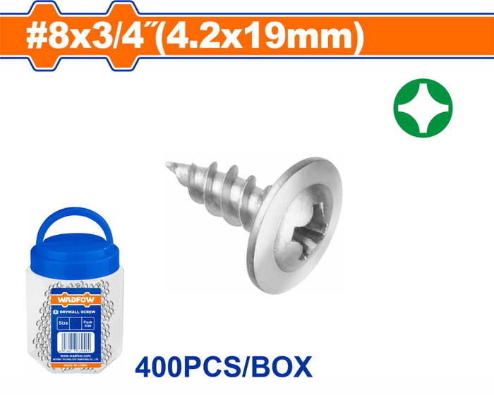 WADFOW ΛΑΜΑΡ. ΓΑΛΒ. ΦΑΡΔΥ ΚΕΦΑΛΙ WAFFER 8 X 3/4